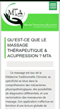 Mobile Screenshot of massage-therapeutique-acupression.com