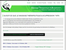 Tablet Screenshot of massage-therapeutique-acupression.com